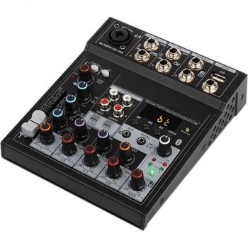 4-Channel Stereo Mixing Console with Bluetooth