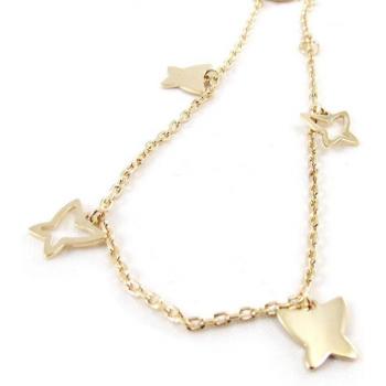 Pulseira 'Borboletas' banhada a ouro G3386