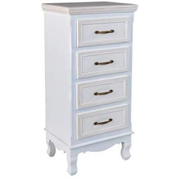 WANDERLUST DECO Sinfonier de madera blanco 40x30x82