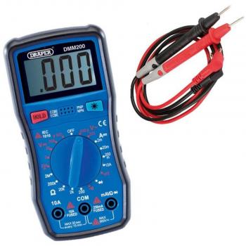 Draper Professional Grade Digital Multimeter with Backlight