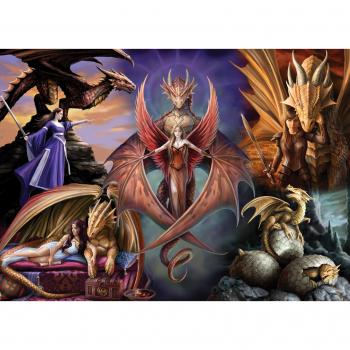 Puzzle 1000 pièces Dragon Fellowship – Oiseau Bleu Fantastique