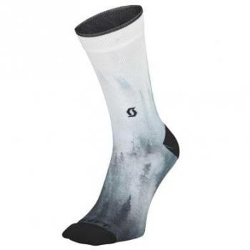 Calcetines Scout Trail Tree Crew en blanco y negro