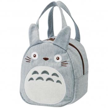 Totoro Grey Zip Closure Hand Bag