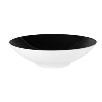 Seltmann Weiden Life Fashion – Schwarzer Suppenteller, 20 cm rund