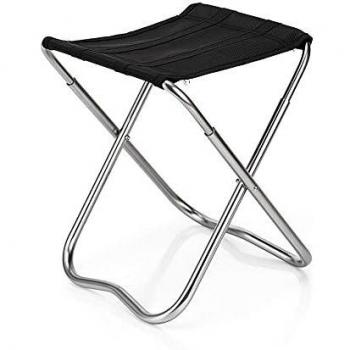 Tabouret pliable noir
