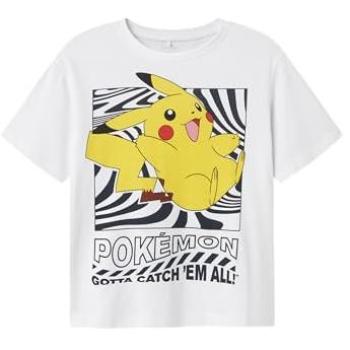 NKMJAMISH Pokémon NREG SS TOP NOOS SKY – Trendiges Kinder-T-Shirt, Größe 134/140, hellweiß