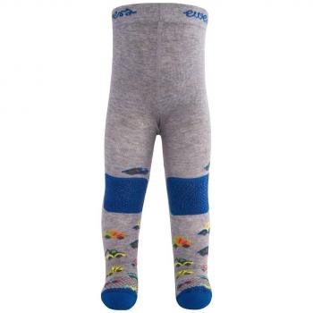 Ewers Kindergürtel-Strumpfhose grau-blau, 68