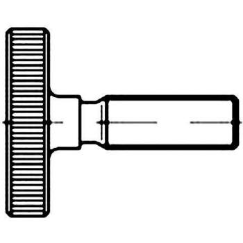 Rändelschrauben M6 25 mm DIN 653 Stahl 25 St
