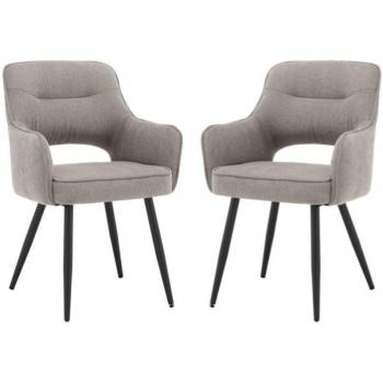 Wahson Chenille Kitchen & Living Room Chair Set – Grey