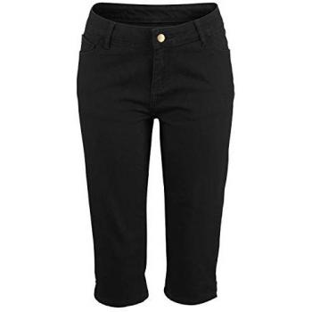 Sommer-Capri 3/4 Hose Beachtime – Damen – Schwarz – Gr. 34