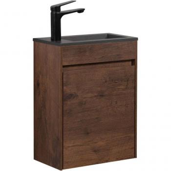 Mobile Sinta 40x22 cm per bagno con lavabo nero