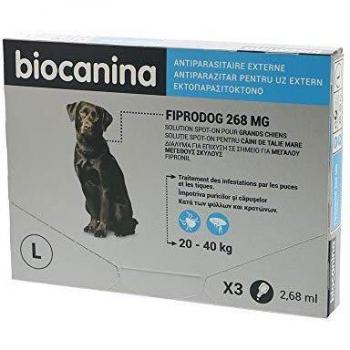 Biocanina Fiprodog 268 mg Spot on Grand Chien 3 pipettes