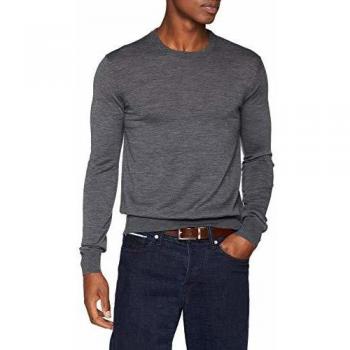 Suéter Hackett London FF GG de merino, Gris, S para Hombre