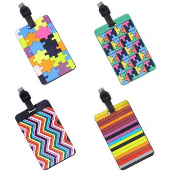 EQLEF Lovely Secure Suitcase Tags with Card Slots