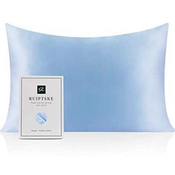 Federa RUIPTSKE in Seta Naturale, 22momme, 100% Seta, 600 Filati, con Cerniera Nascosta