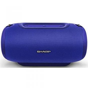 Altavoz Bluetooth Impermeable Sharp GX-BT480, 40W, Sonido Estéreo, 100dB SPL, 20 horas de reproducción, Lector MicroSD, Asistente de Voz, Azul