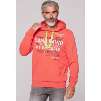 Lässiges Kapuzensweatshirt in bright coral