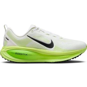 Nike Vomero 18 Men's Racing Shoes – Dual‑Tone White/Black with Green Accent, 12.5 W D
