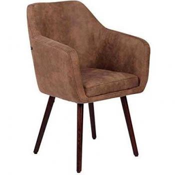 Siège de table Utrecht vintage taupe revêtement cuir synthétique