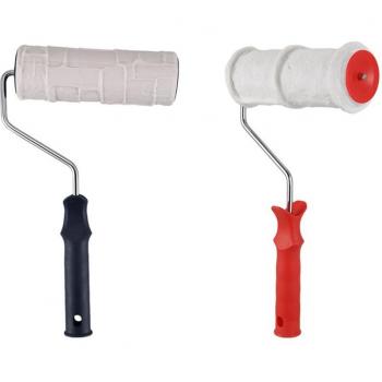 2Pcs Rubber Stamp Wall Painting Rollers