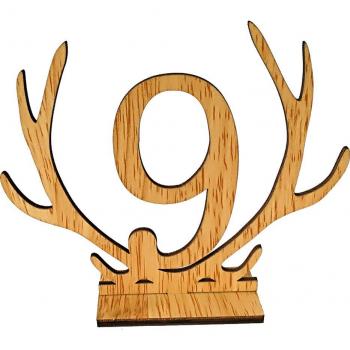 Wooden Antler Wedding Table Numbers