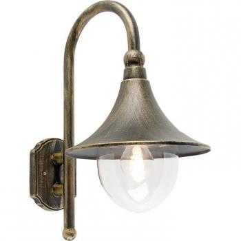 QAZQA Antique Gold Outdoor Wall Light with Wifi