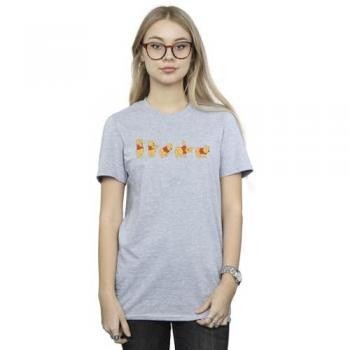 Disney Girl’s Winnie the Pooh Stretch Cotton T-Shirt – Grey 5XL