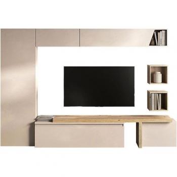 Wohnwand Infinity (7 St.) – INOSIGN Lowboard, T-Boden und Hochschrank