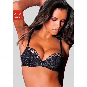 Bügel‑BH LASCANA – 70 C, Leopard‑Print, sexy Dessous