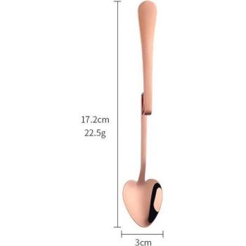 Roségoldener Edelstahl Löffel für Kaffee und Tee