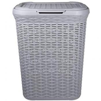 Eco‑Grey Rattan Laundry Container – 50L
