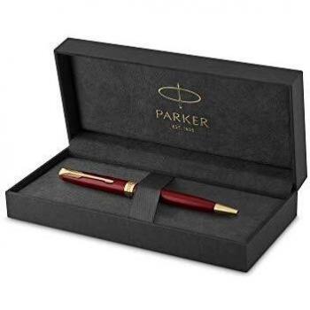 Parker Sonnet Kugelschreiber Rotlackierung Gold