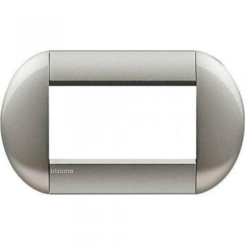 4-Modul-Abdeckplatte Living Light II, Farbe Tech-Grau von Bticino