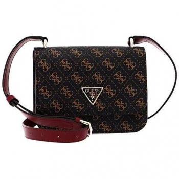 Guess Noelle Handtasche 4G Logo – Brown 18,5 cm