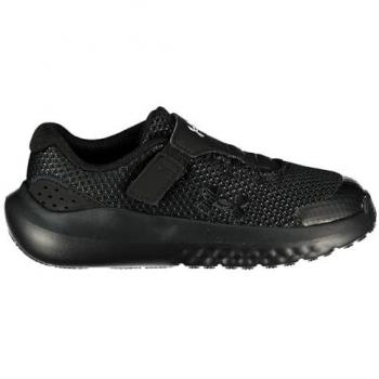 UA Surge 4 Infant Running Shoes for Boys – UK6.5, All Black