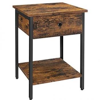 Moderner Beistelltisch mit Schublade im Industrial Design