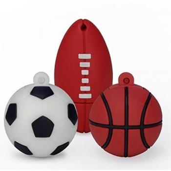 LEIZHAN 16GB Cartoon USB Stick Silikon Ball Flash-Memory