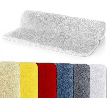 Spirella Badematte FINO, 25 mm, Mikrofaser Supersoft, Anti-Rutsch, geeignet für Fußbodenheizung, waschbar, schnelltrocknend