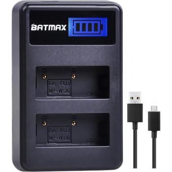 Fujifilm NP-W126 Dual Battery Pack with Charger for X-Pro1, X-T1