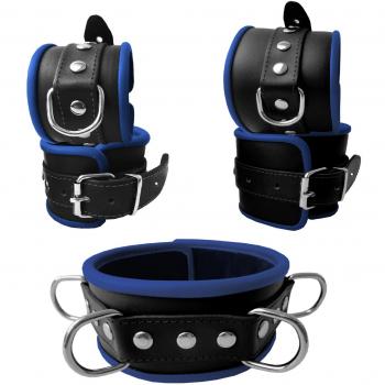 Trendiges Nieten‑Fesselset mit D‑Ring – 5 Teile
