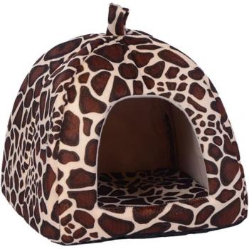 Soft Strawberry Leopard Pet Kennel