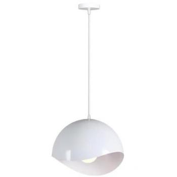Lampadario Sospeso Guscio d'Uovo E27 Metallo Bianco