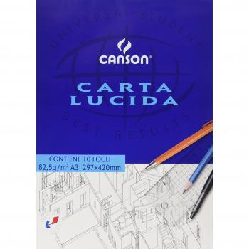 Blocco da disegno CANSON carta lucida bianco 80 g/m² 10 fogli A3 C200005827