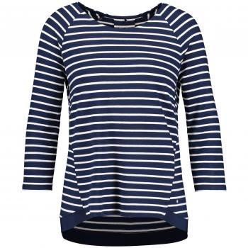 GERRYWEBER Oversize 3/4 Arm T-Shirt – Farbauswahl: Blau, Ecru, Weiß