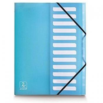 Trieur 2nd Life bleu 12 compartiments 24 x 32 cm