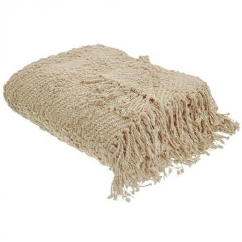 BELIANI Wohnaccessoire Decke 150 x 200 cm Beige