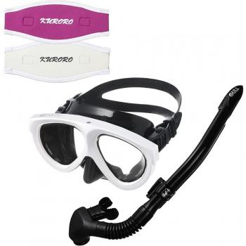 Gull Mantis 5 Black Silicone Mask with Layla Snorkel