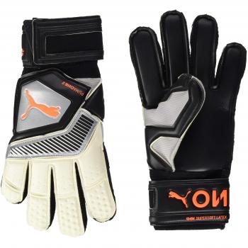 Schwarz/Silber/Weiß/Grellorange, Größe 11