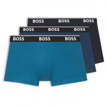 Boxer BOSS Power (Navy, Blu Ciano, Blu Scuro, Nero) – 3 pezzi