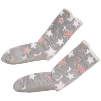 OHS Plush Star Teddy Fleece Socks